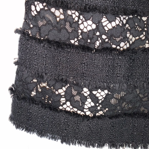 J. Crew Fringey Top In Tweed And Lace- NWT - Picture 10 of 16